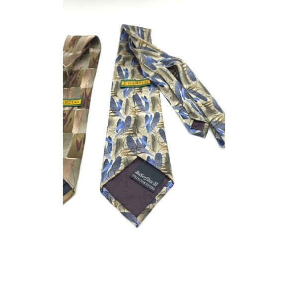 J. Garcia Men's Neck Ties Lot Of 2 Collection Three & One Silk - Picture 5 of 6